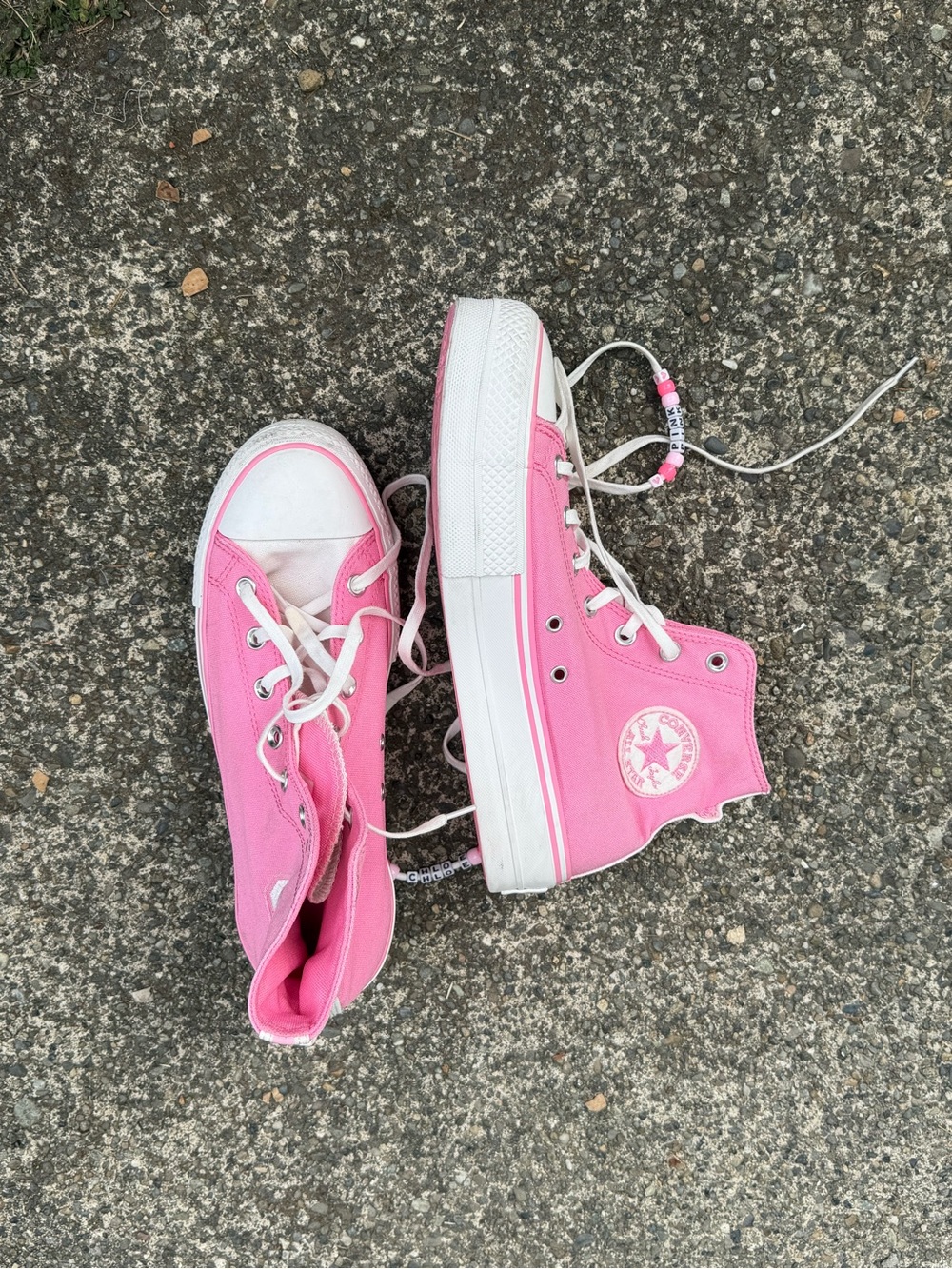 Converse Pink High-Top Canvas Sneakers